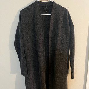 Gentle Fawn Open Front Cardigan Sweater SIZE X- SMALL Dark Gray